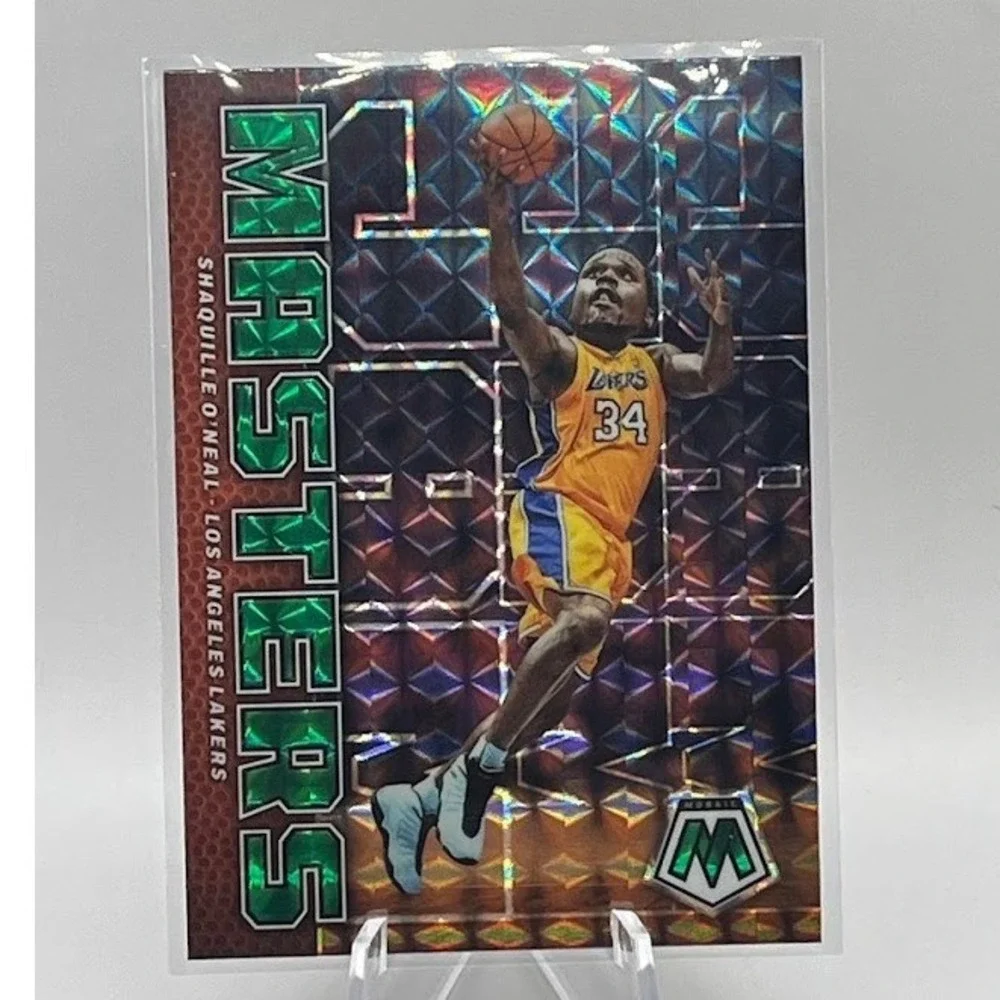 Shaquille O'Neal Silver Prizm 2022 Panini Mosaic 10 NBA Los Angeles Lakers